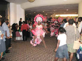 Junkanoo dancers at Authenticaly Bahamian Crafts Show