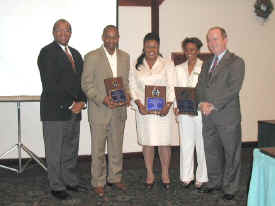 BHA President Earle Bethell with award winners