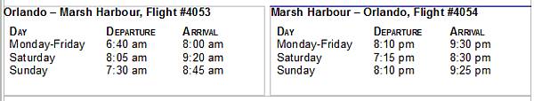 Gulfstream schedule