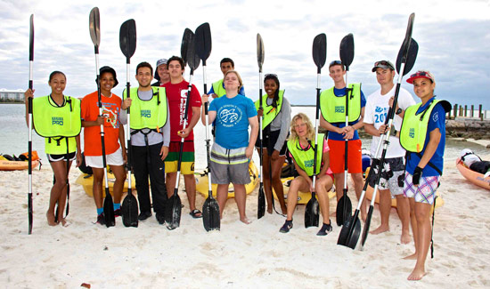 kayaking-group